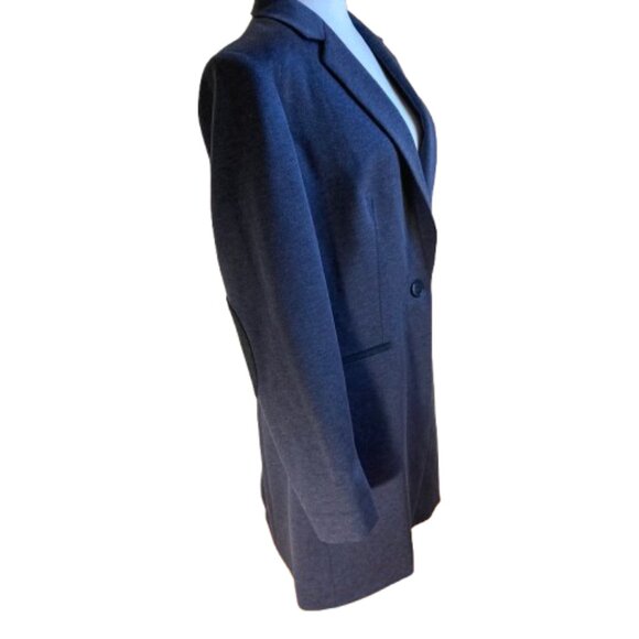 Tommy Hilfiger Women's Blazer size 12 Dark Blue Lined Academia Preppy Long - Picture 3 of 12